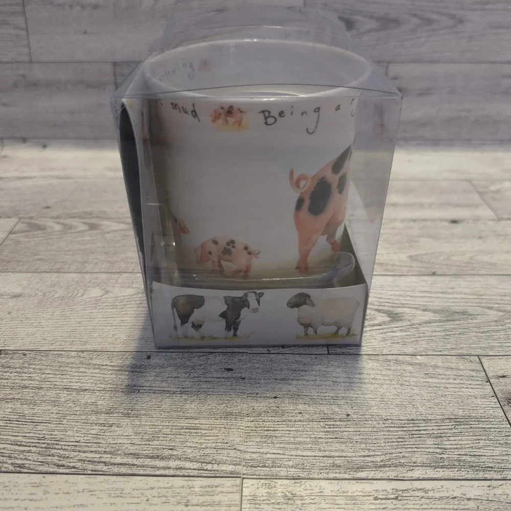 Kent Pottery "Wallowing In The Mud Being a Pigs Just So Good" Porcelain‎ Mug Cup - Picture 2 of 4